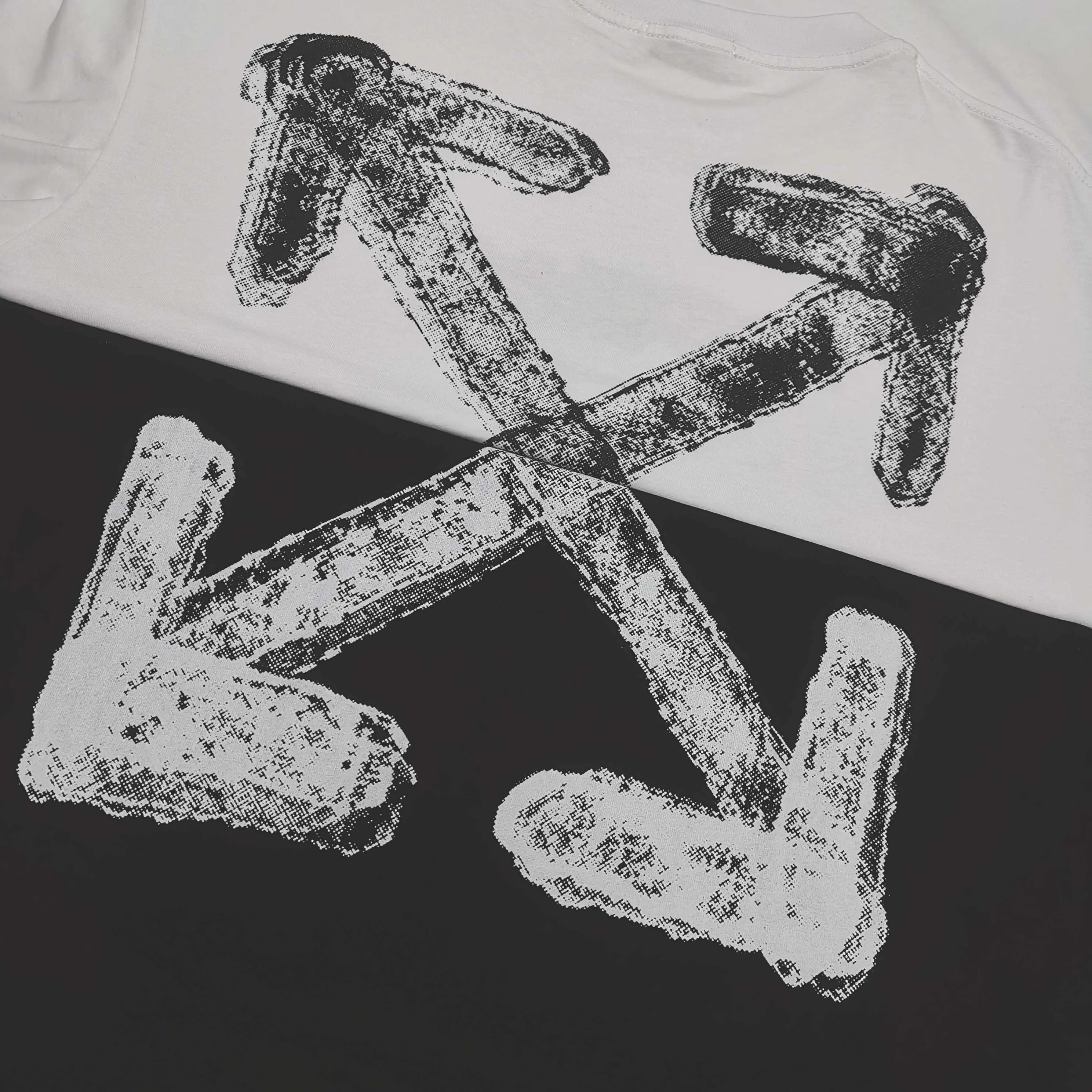 Top version ❤️off white new loose version short-sleeved T-shirt Size: S M L XL Color: Black White P240